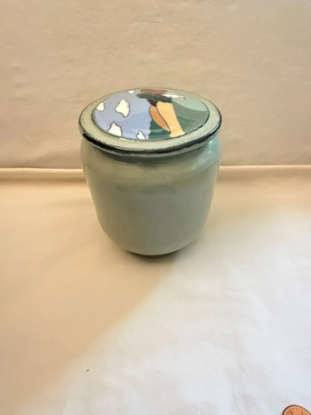 Studio Art Pottery Container